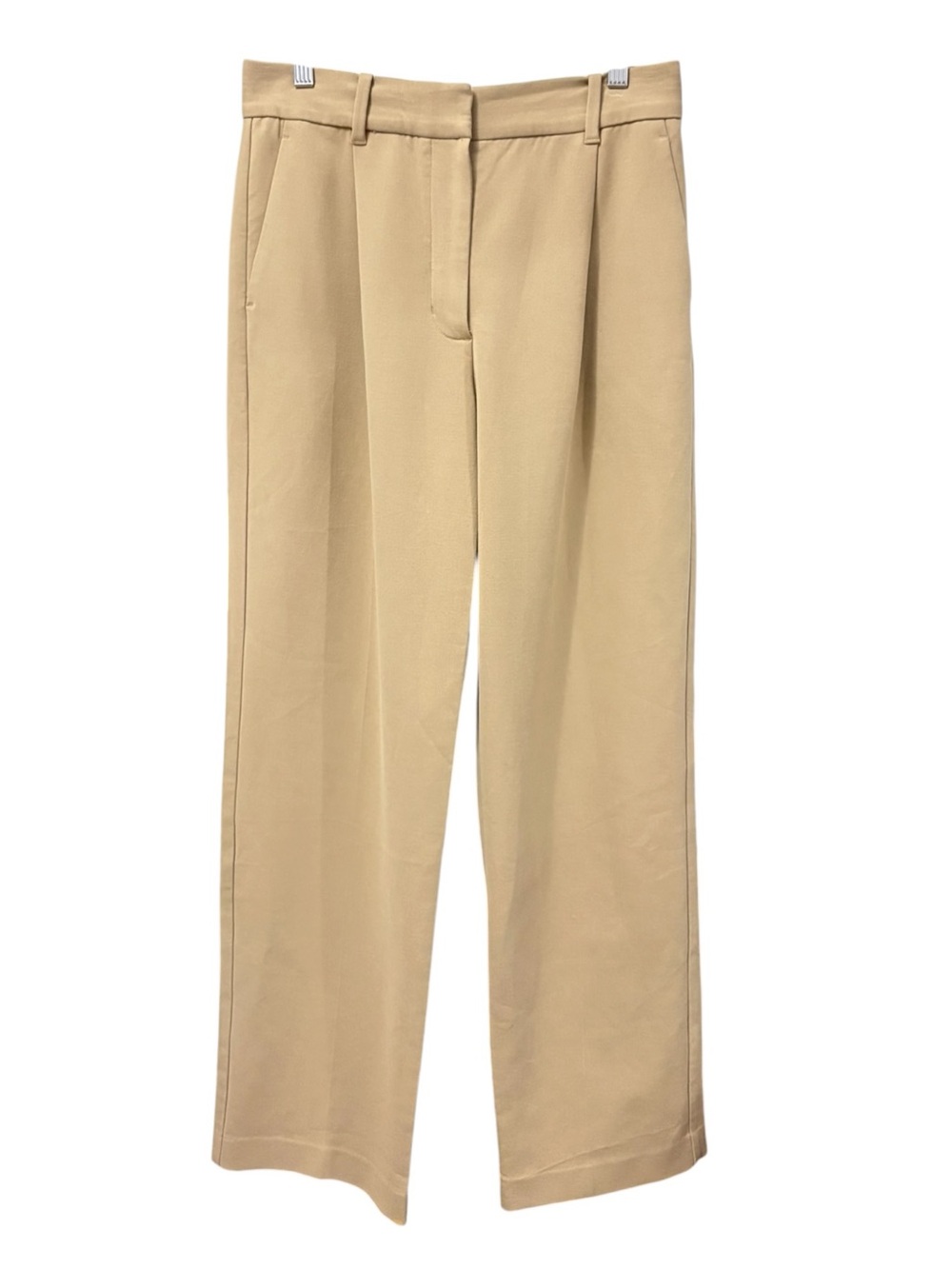 Wilfred Effortless Wide-Leg Dress Pants in Beige Sz 6